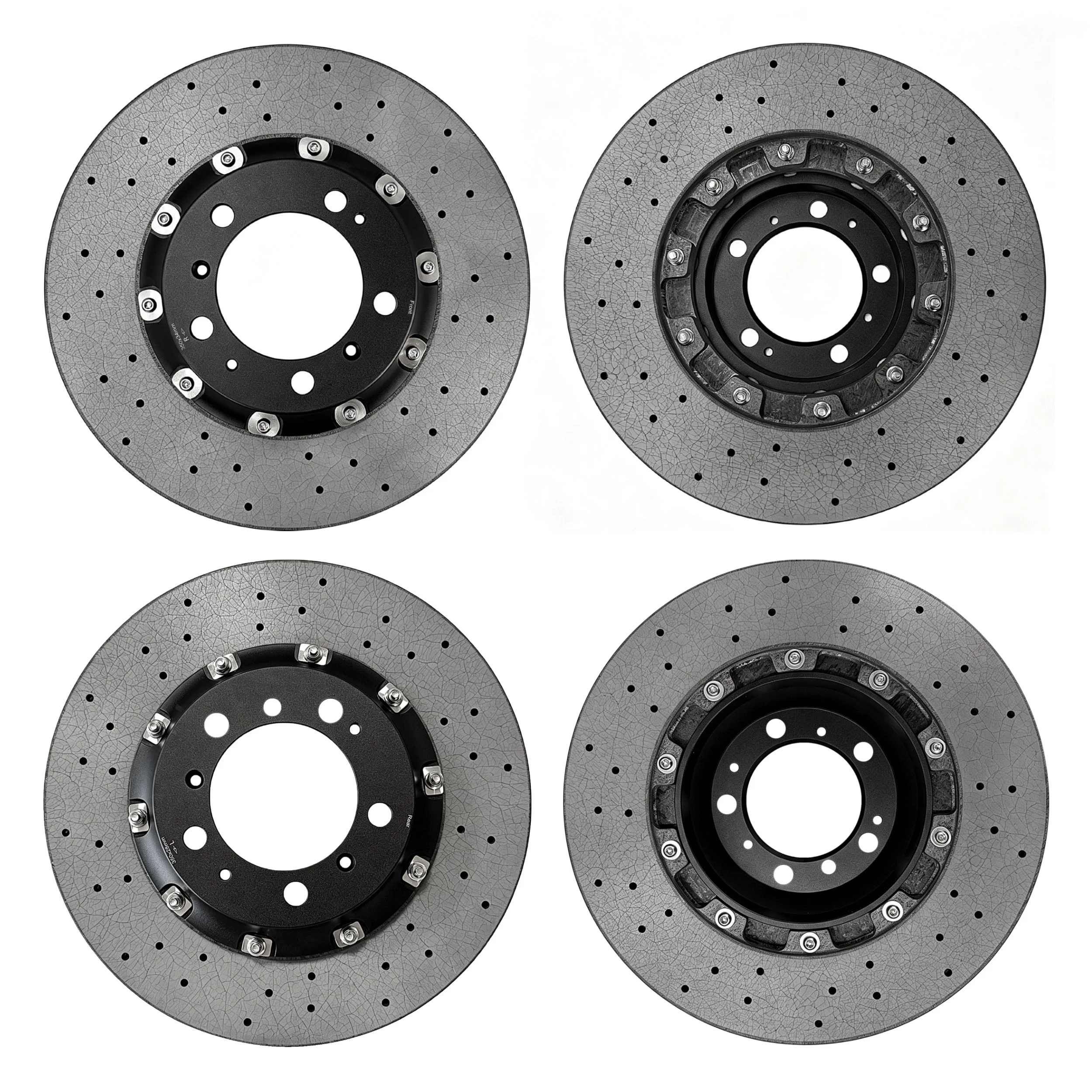 High Performance Carbon Ceramic Brake Disc Kit Front 350x34 Rear 350x28 Full Set For Porsche For 911