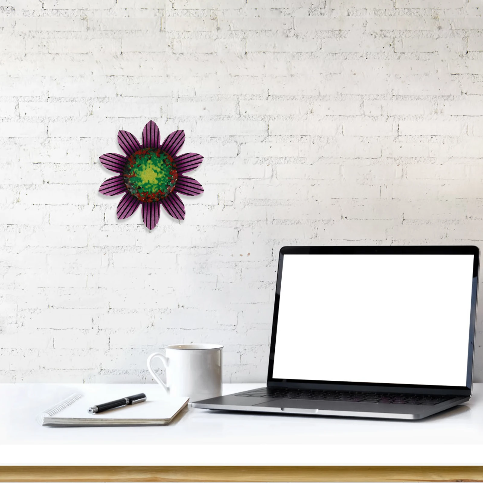 

Iron Craft Flower Wall Pendant Decorative Shaped Hanging Kitchen Bedroom Living Room Office Garden Yard Art nament