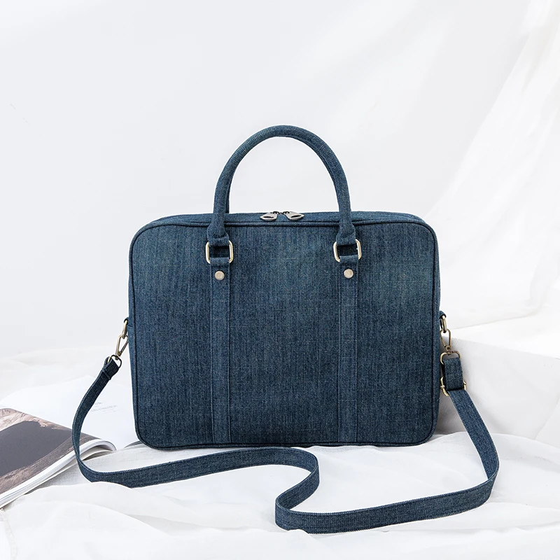 2023 High Quality Women Denim Shoulder Bags Large Size Computer Bags Jeans Handbags Totes 2 Colors Drop Shipping