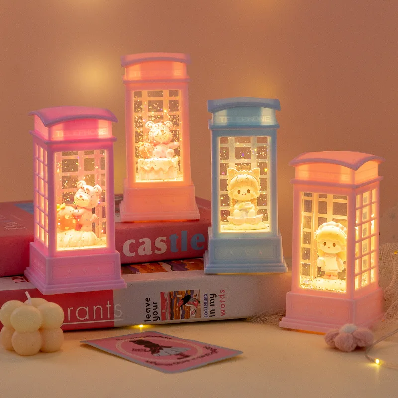 

New Cute Wind Light Night Light Beautiful Snow Music Box Fun Crystal Music Box Girls Valentine's Day Gift Kdis Birthday Gift