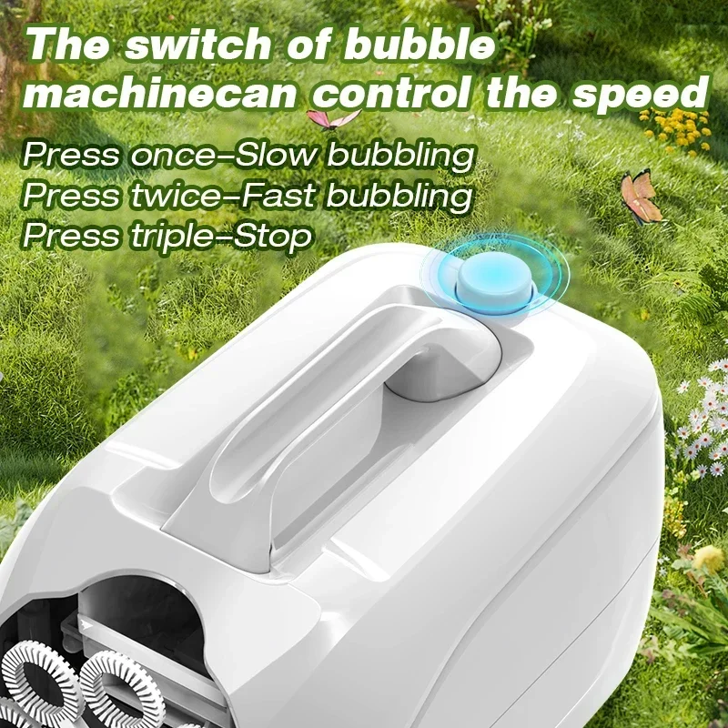 Handheld stage bubble machine for parent-child interaction outdoor 8-hole small children\'s bubble toy kindergarten holiday gift