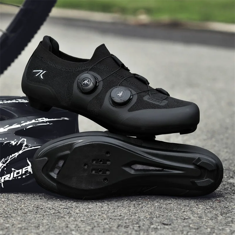 Speed Cycling Sneakers Road Bike Shoes Men Women Sports Route Cycling Shoes Self-locking Racing Bicycle Cleats Shoes for Shimano view 5