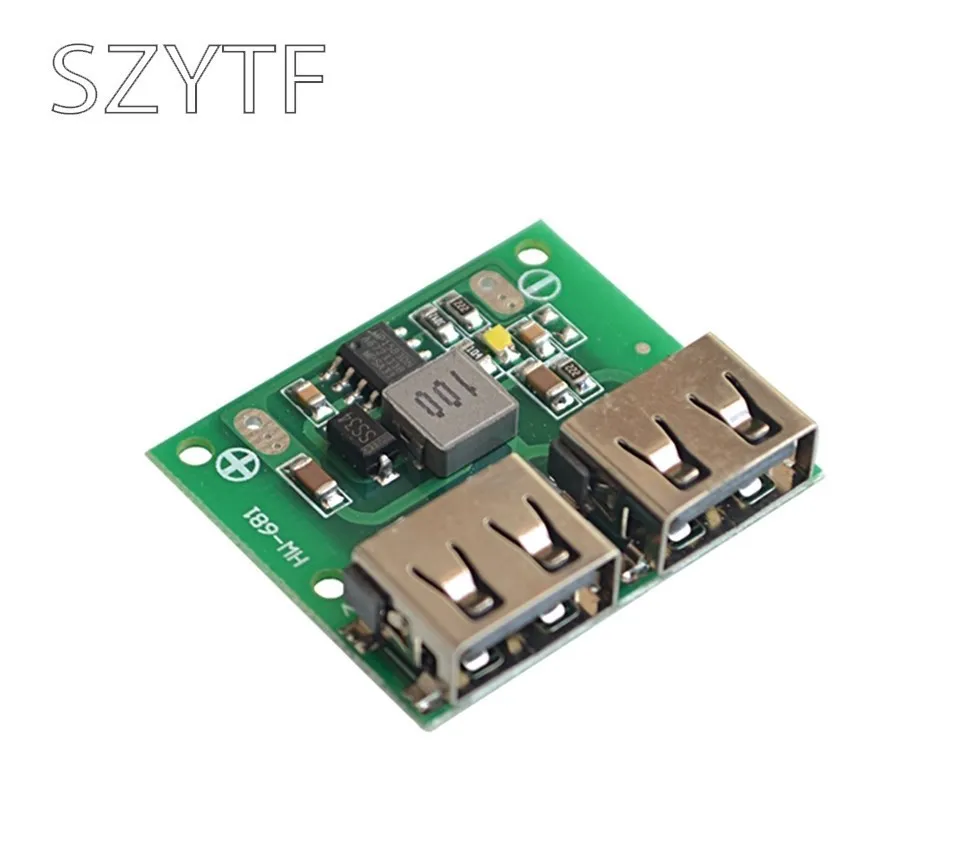 9V 12V 24V do 5V DC-DC Step Down ładowarka moduł zasilania 2 podwójna USB wyjście Buck napięcie 3A ładowanie samochodu Regulator ładowania