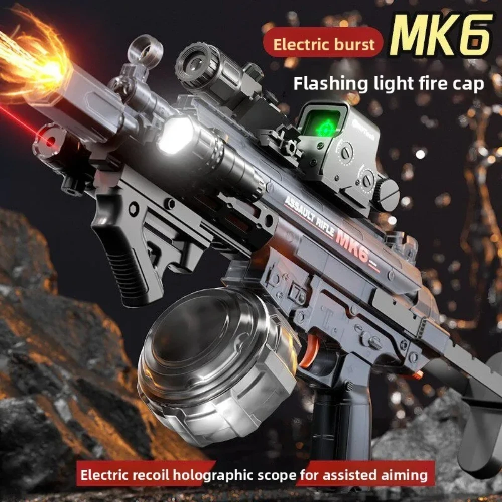 

New MK6 Electric Water Gun High Speed Burst Fire Small Mouse Fire Water Gun Best-selling Water Gun with Mist Spray