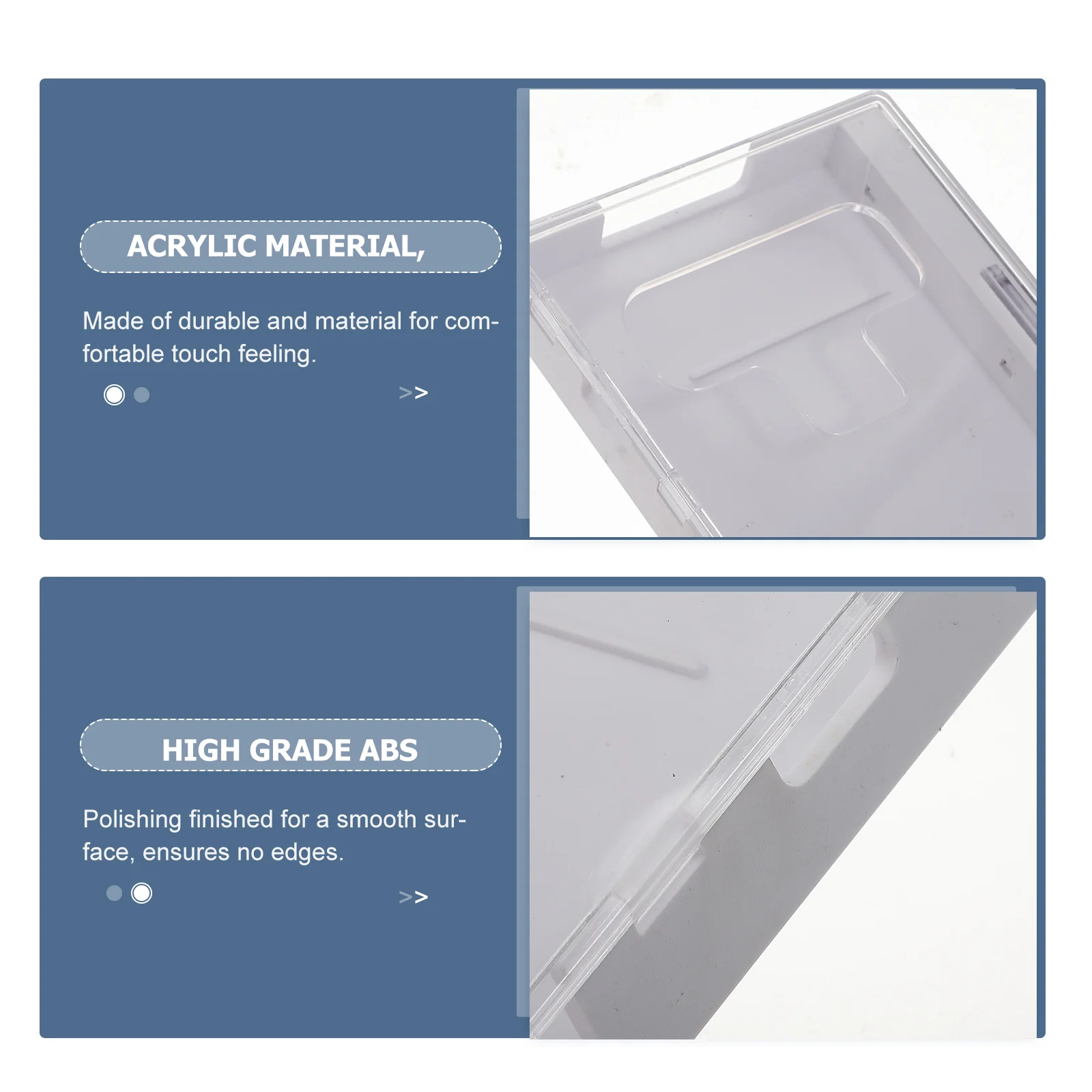 Phone Lock Box Acrylic ABS Two Keys Easy Locking Most Phones Compatible Emergency Calls Phone Lock Box