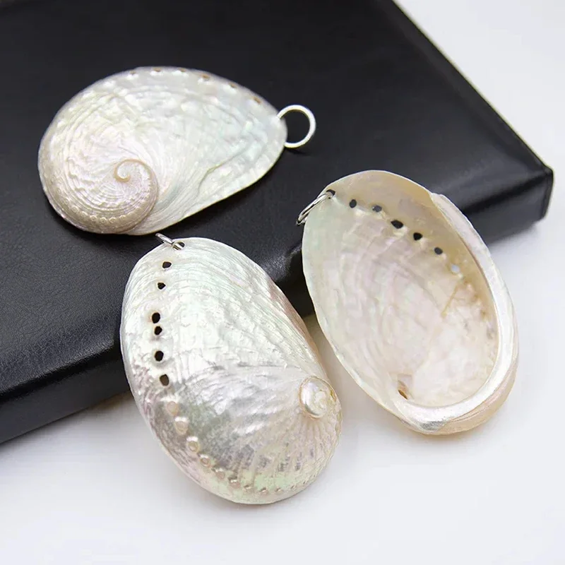 

1 Piece DIY Women's Necklace Gift Accessories White Natural Abalone Shell Pendant Water-drop Shape For Jewelry Making