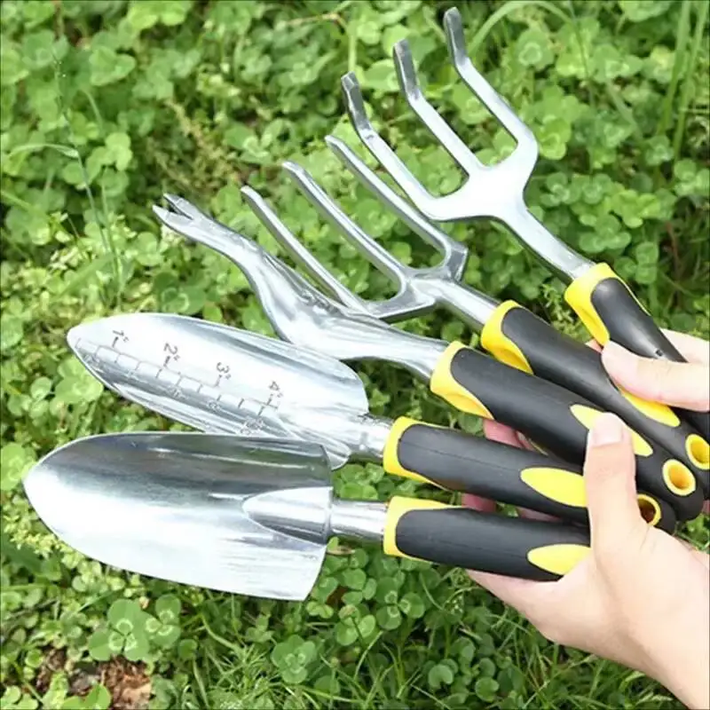 Picture 3: Aluminum alloy set can be used for greenhouse garden plowing Harrow plant tools digging and weeding