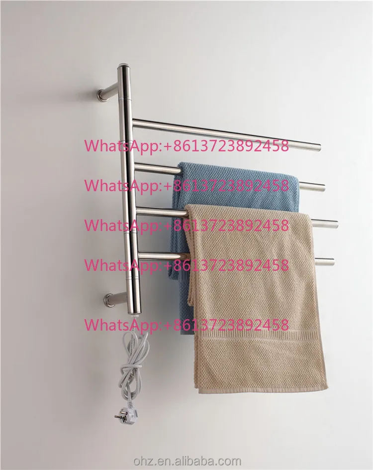 Multifunctional Stainless Steel Electric Ladder Wall Mounted Towel Rail Bathroom Drying Rack