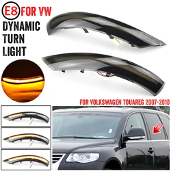 Carro dinâmico Turn Signal Lâmpada, Espelho Side Sequencial LED Luz, VW, Volkswagen Touareg I, MK1, 7L, 2007, 2008, 2009, 2010, 2pcs