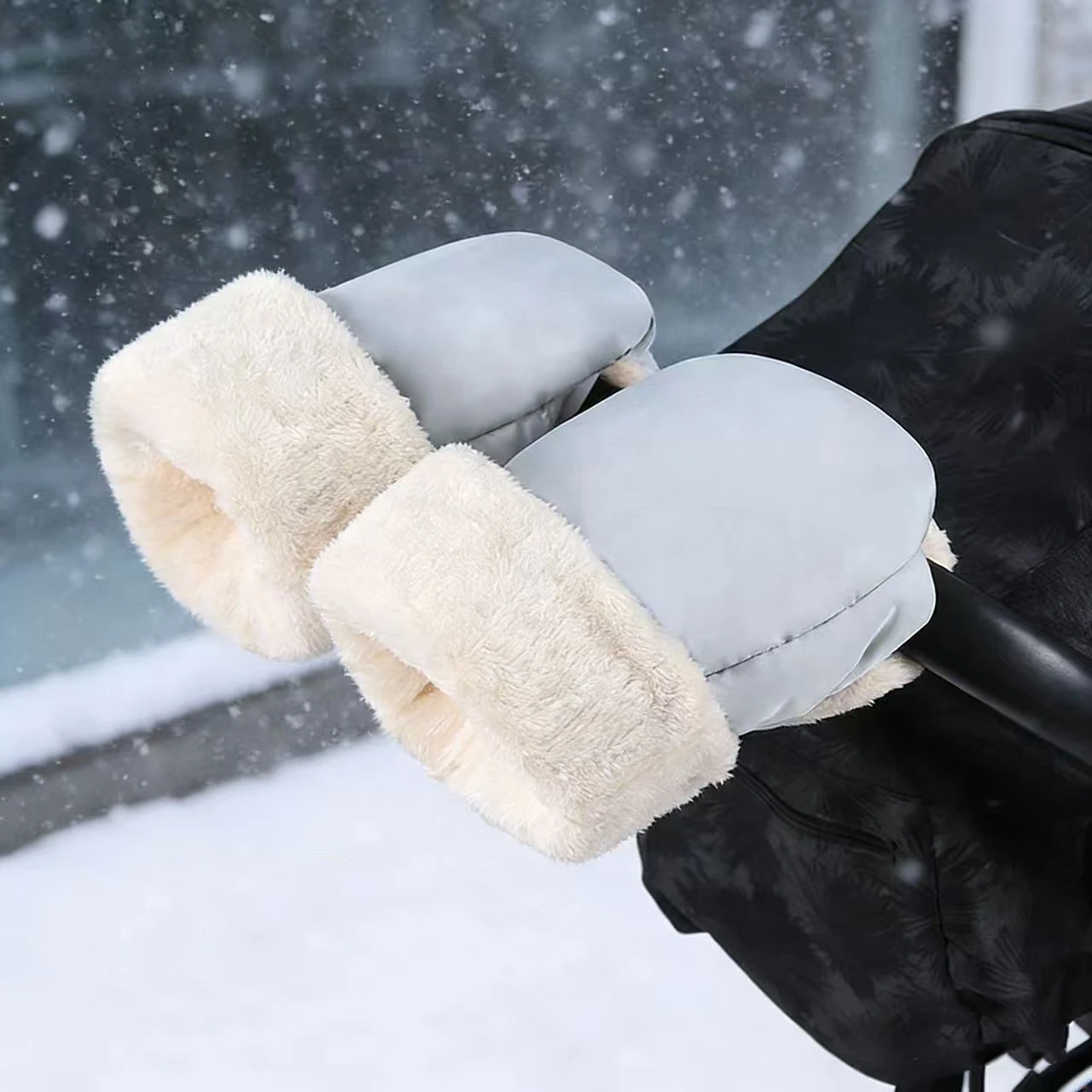 Pram Hand Muffs – Waterproof & Fleece Lined