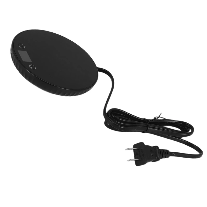 Scaldacandele/scaldatè per caffè, candela con timer 8 ore con spegnimento automatico 1-12 ore, 2 impostazioni di temperatura 122/140 ℉   Spina americana nera