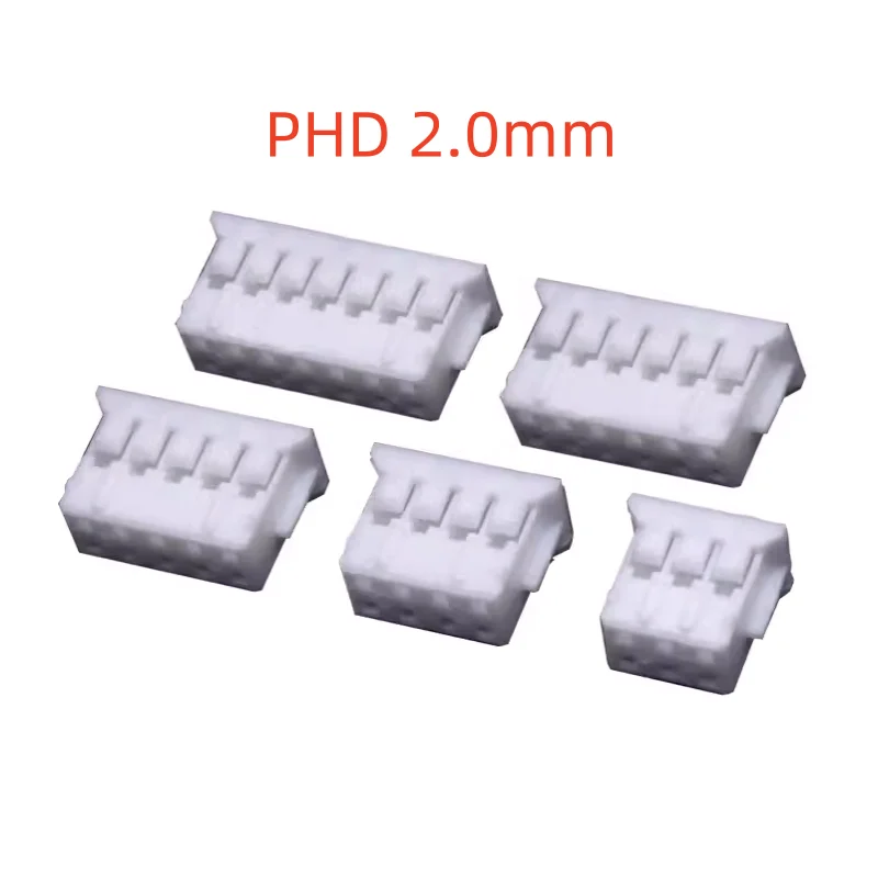 50Pcs/Lot PHD 2.0MM Double Row Connector Housing 2X2/3/4/5/6/7/8/9/10/11/12/13/14/15/16/20Pin PHD2.0 Pitch