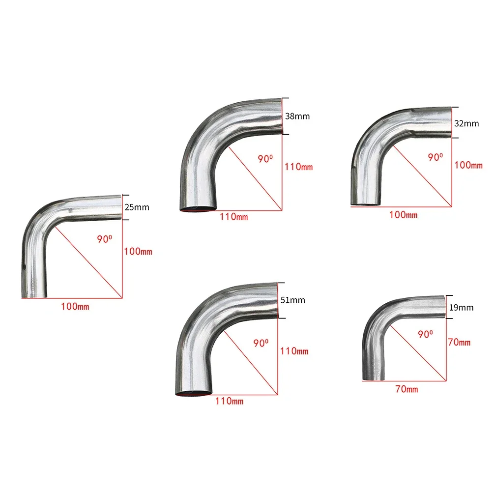 19/25/32/38/51/63mm Stainless Steel 304 OD Elbow 90 Degree Welding Elbow Pipe Connection Fittings Polished Pipe