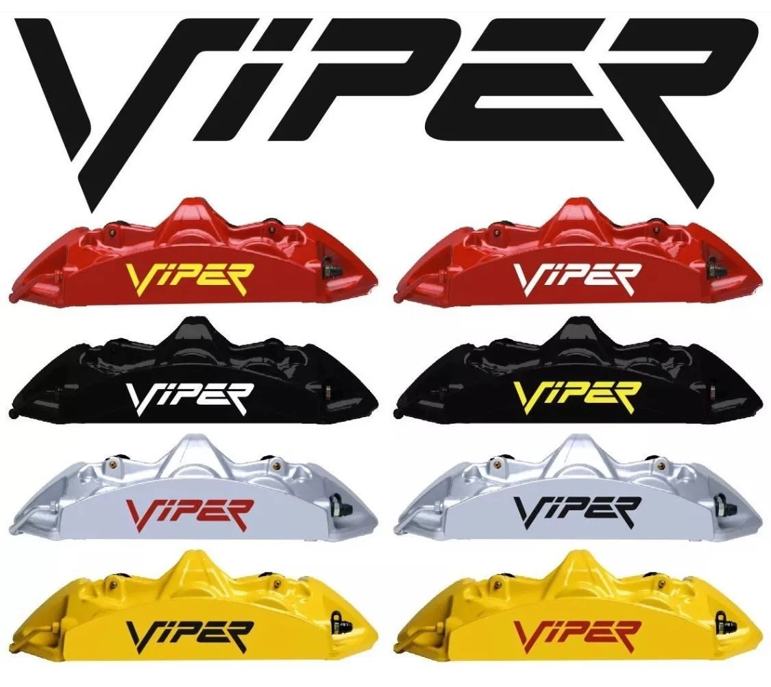 For Viper Hi Temp Brake Caliper Decal Sticker Set Of 6 (Any Color)