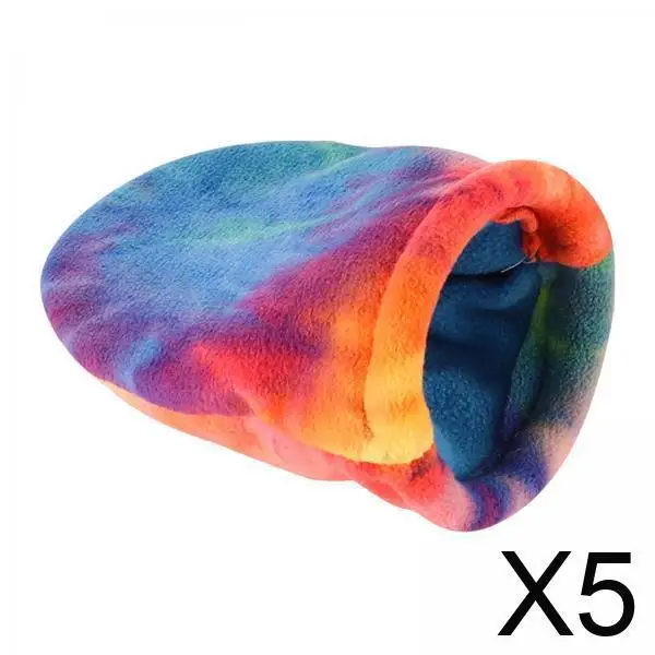 

5x спальный мешок для хомяка, теплый осенне-зимний портативный маленький домик для домашних животных, кровать для маленьких животных для крыс, кролика, белки, аксессуары