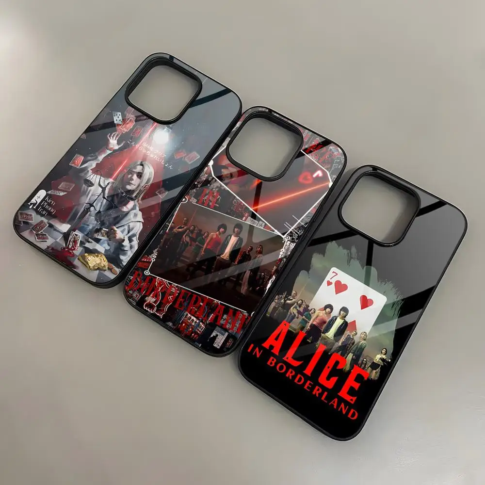 

Cool A_Alice In B_Borderland Phone Case For 16 Pro Max Iphone 15 Pro Max 14 12 11 13 Mini 8 7 Plus X Xs XR PC+TPU Cover