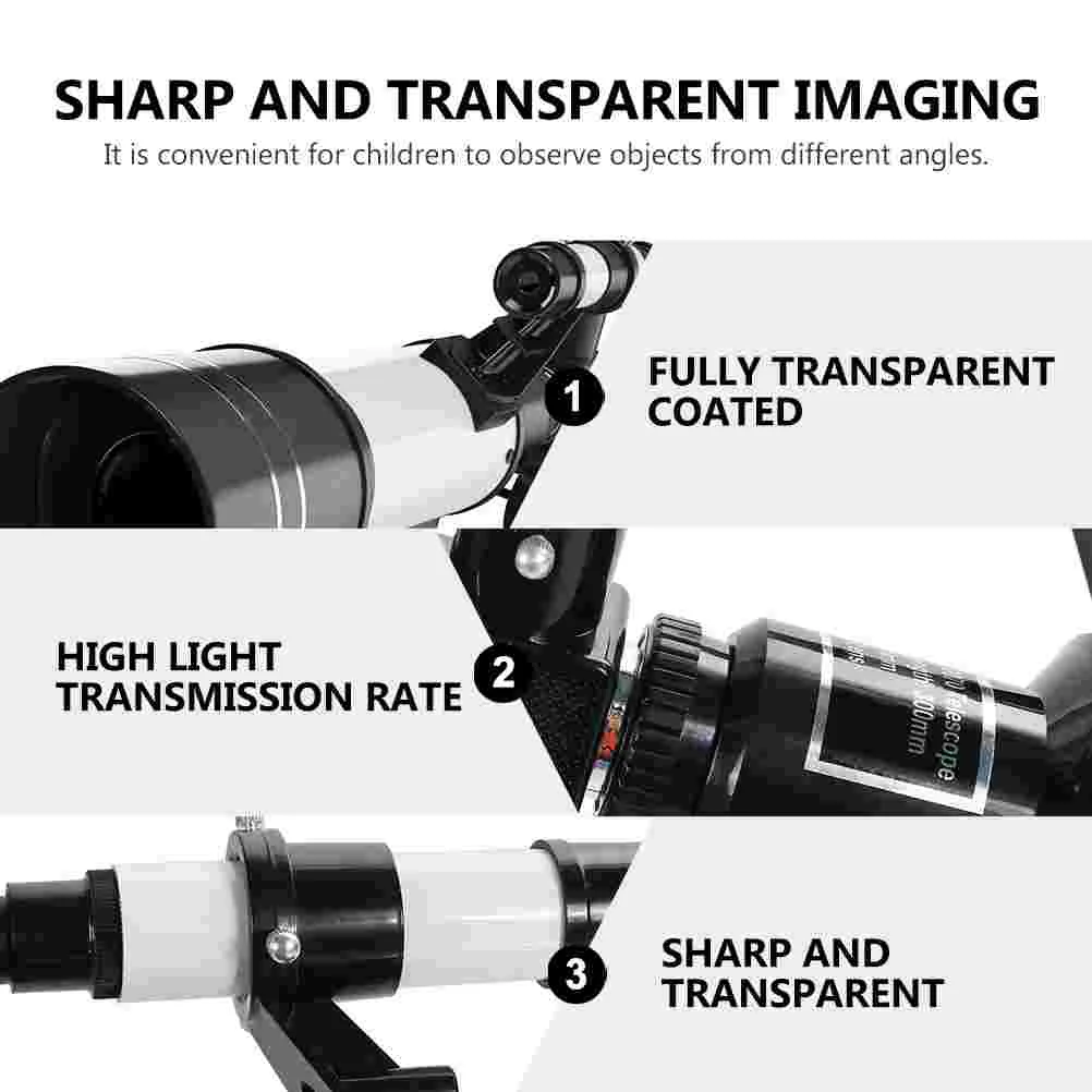 

Telescope Students Refracting Astronomical with Tripod Kids Stargazing Professional Outdoor Telescopes