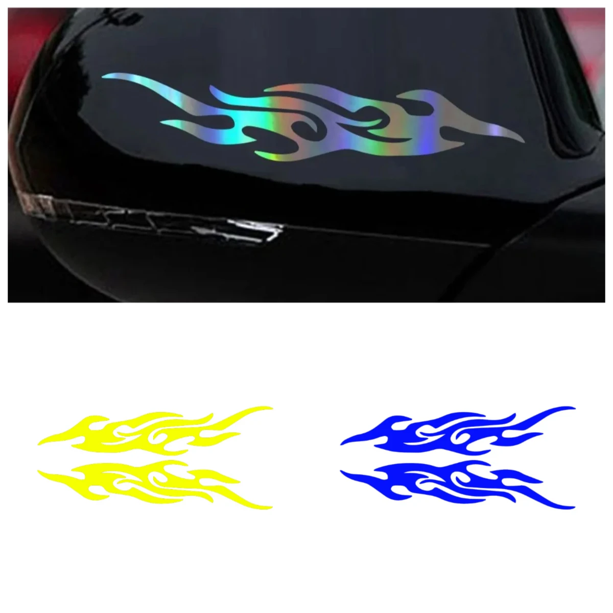 

Flame Decal Sticker Waterproof for Car Motorcycle Gas Tank Flame Sticker Kit Decals