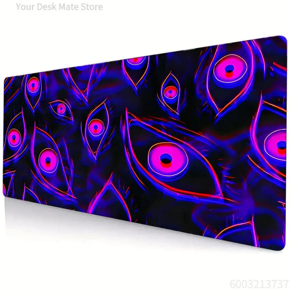 

Dreamy Eye Pattern Mouse Pad Large Anti Slip Rubber Gaming MousePad Purple Table Pads Suitable for Gamer Long Desk Mat , Playmat