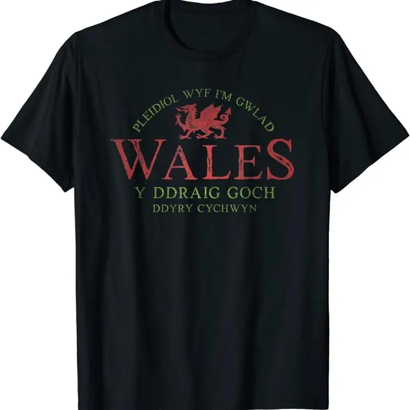 New Limited Rugby Welsh Red Dragon Flag Of Wales T Shirt