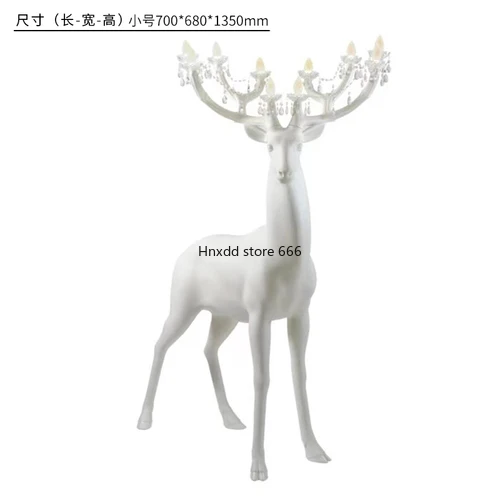 Outdoor Sika Deer Elk Art Sculpture Animal Floor Lamp Gorilla Decoration Ornaments Floor Lamp