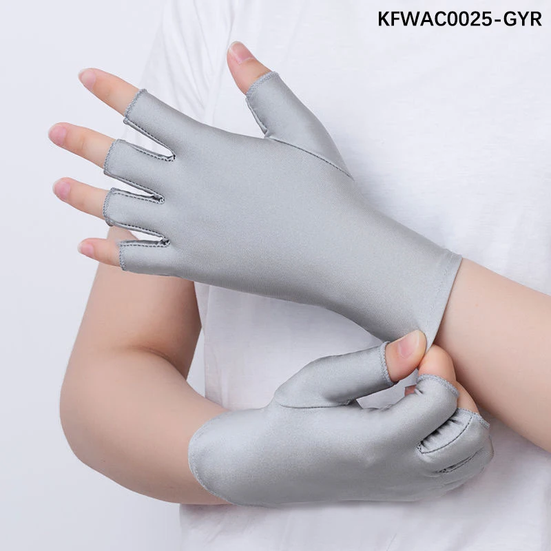 Thin Ice Silk Gloves For Men And Women In Summer Spring And Autumn Half Fingers And Two Fingers Picking Tea Sun Protection