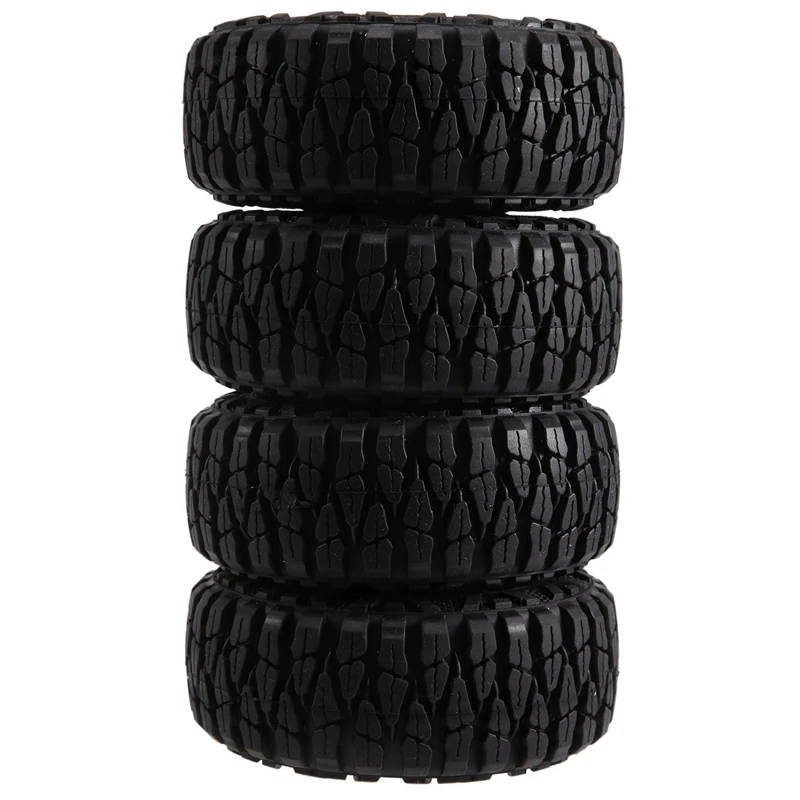 4PCS 115MM 1.9 Rubber Tyres Wheel Tires For 1/10 RC Crawler Car Axial SCX10 90046 AXI03007 Traxxas TRX4 D90 TF2 CC01