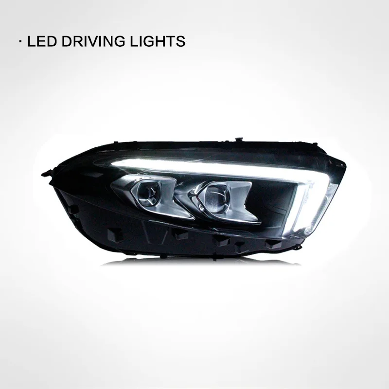 Sewiyolin รถ LED ไฟหน้าสําหรับ Benz W177 A180 LED 2015-2018 หมอก DRL เบรคเลี้ยวสัญญาณ Plug and Play