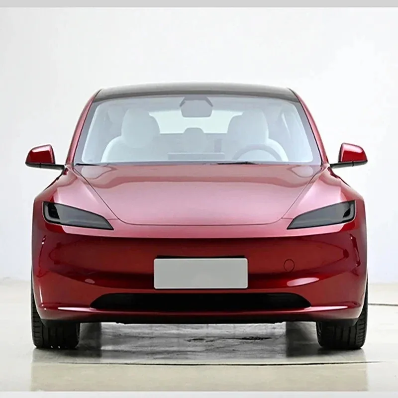 

Защитная пленка из ТПУ для фар, задних фонарей и противотуманных фар Tesla Model 3+ Highland 2024-2025, черненая, аксессуары для фар и задних фонарей
