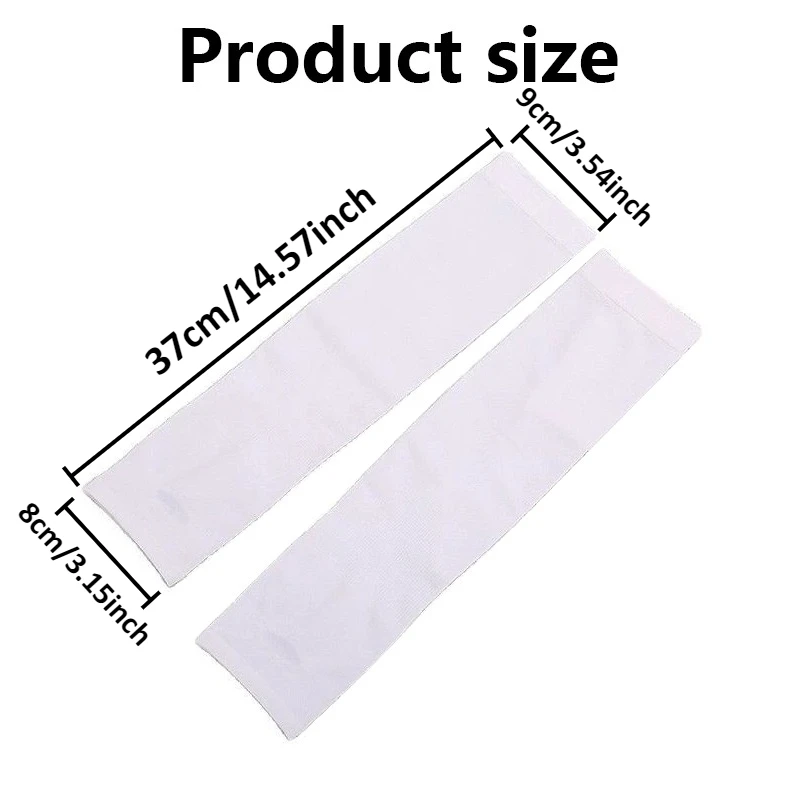 1/2 pares de mangas largas de seda de hielo para brazos, cubiertas de protección solar para brazos, ciclismo al aire libre, correr, pescar, conducir, mangas de brazo frescas