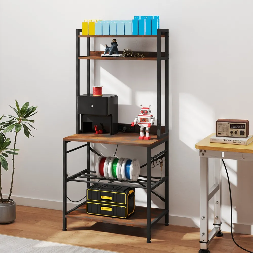 

3D Printer Stand with Filament Storage Large 3D Printer Table with Filament Rack