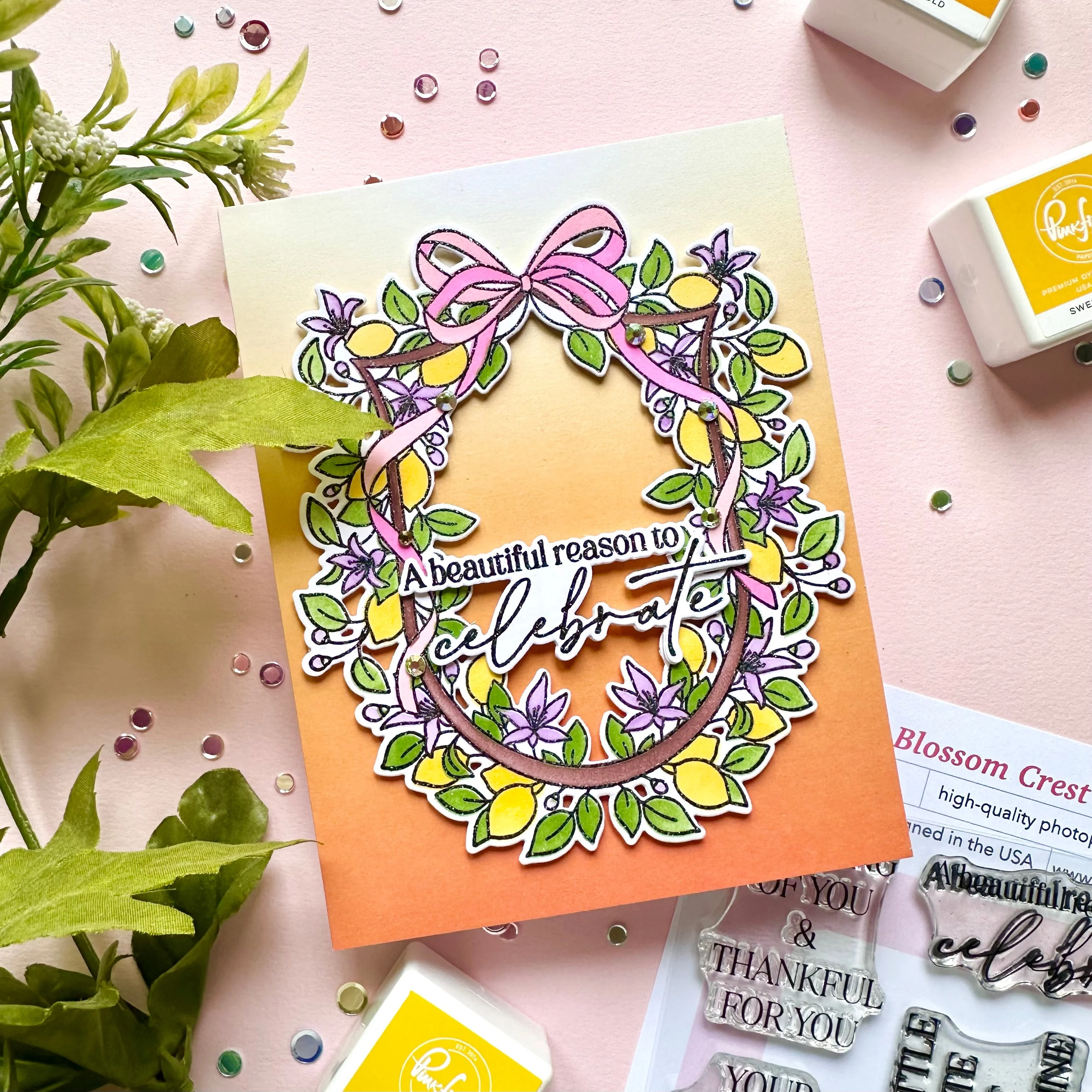 Sunlit Garden Citrus Still Lif Stamps Stencil Set New Metal Cutting Dies DIY Scrapbooking Card Paper Cards Handmade Album 2026 N