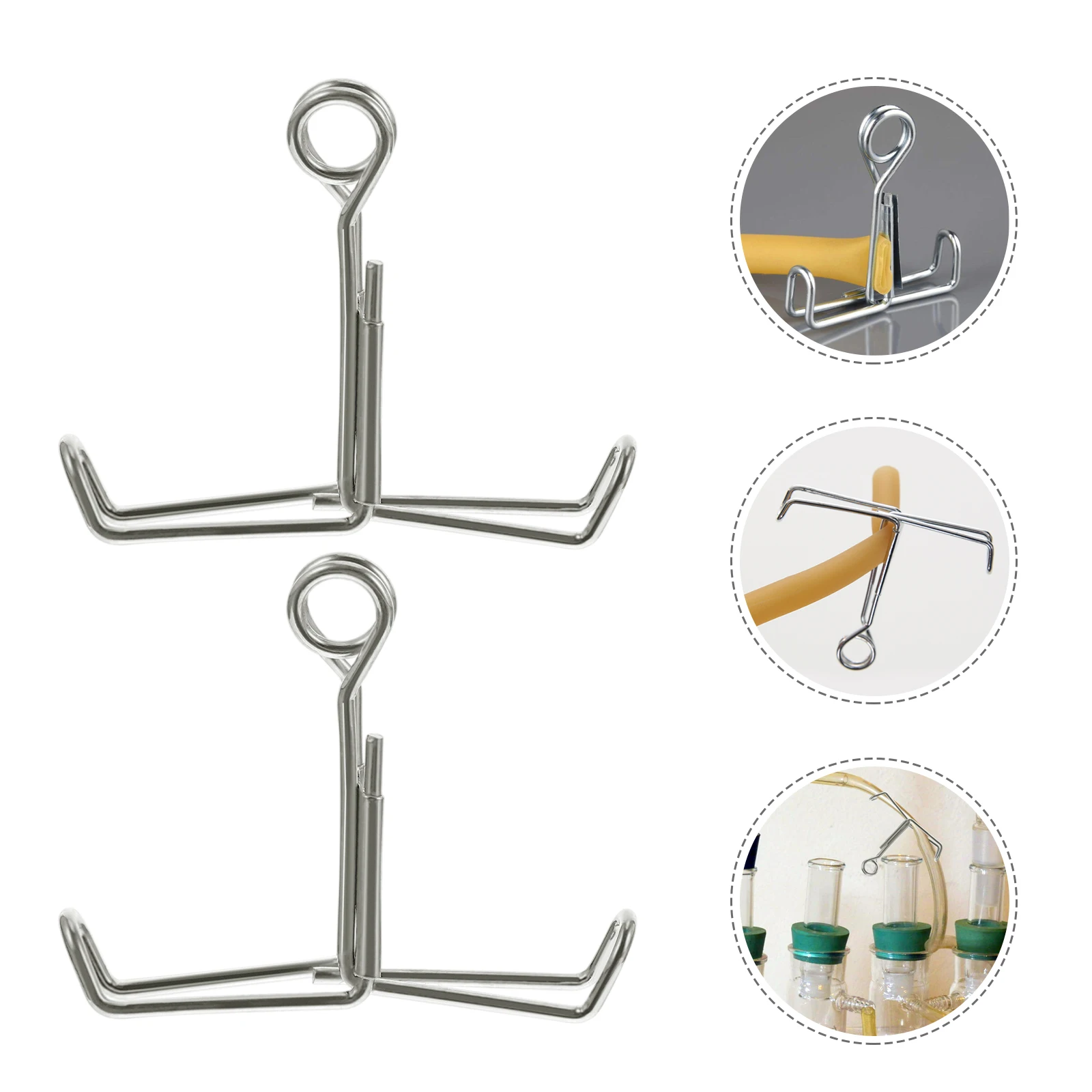 

10Pcs Spring Water Stop Clip Iron Durable Laboratory Tubing Clamp Leak Proof Ergonomic Handle Laboratory Tubing Clip