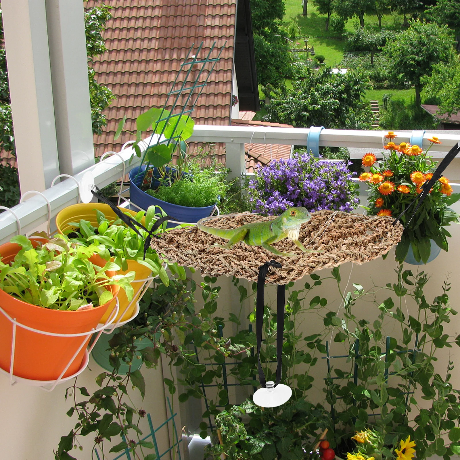 

Lizard Hammock For Reptiles Pet Accessories Hanging Bed Geckos Hammock Bearded Dragon Swing Cloth Pet Supply Woven Nest