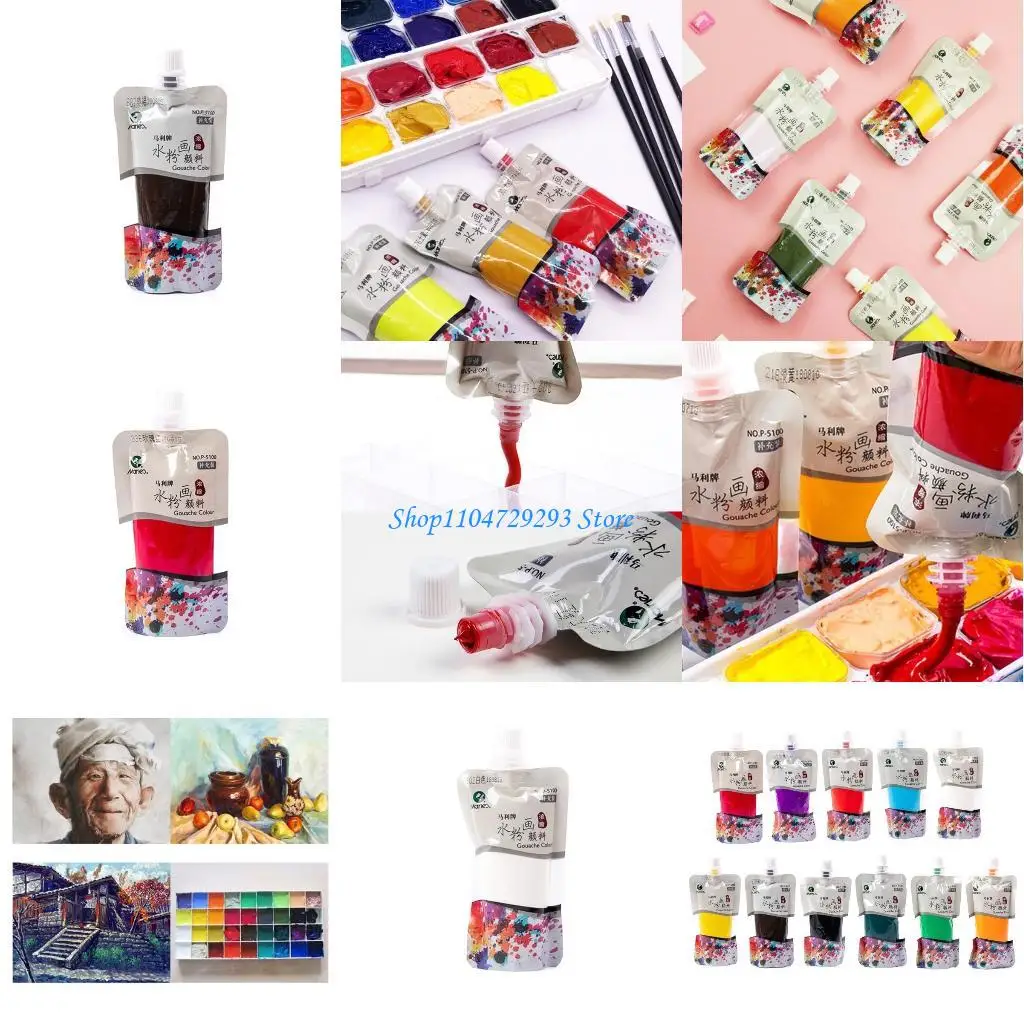 

Y2GD Acrylic Paint, 11 Colors Paint Pouches Artist Grade Acrylic Paint, Rich Pigments