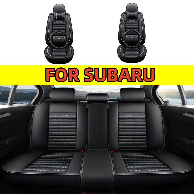 

FOR SUBARU 2016-2024 Subaru Crosstrek car seat covers made of high-quality soft PU leather, waterproof and wear-resistant