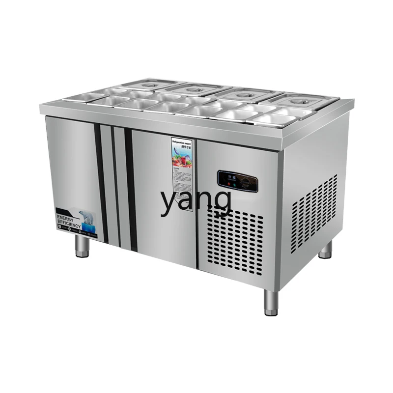 

LH Salad Taiwanese Slotted Fruit Fishing Display Cabinet Refrigerated Salad Cabinet Work Cabinet