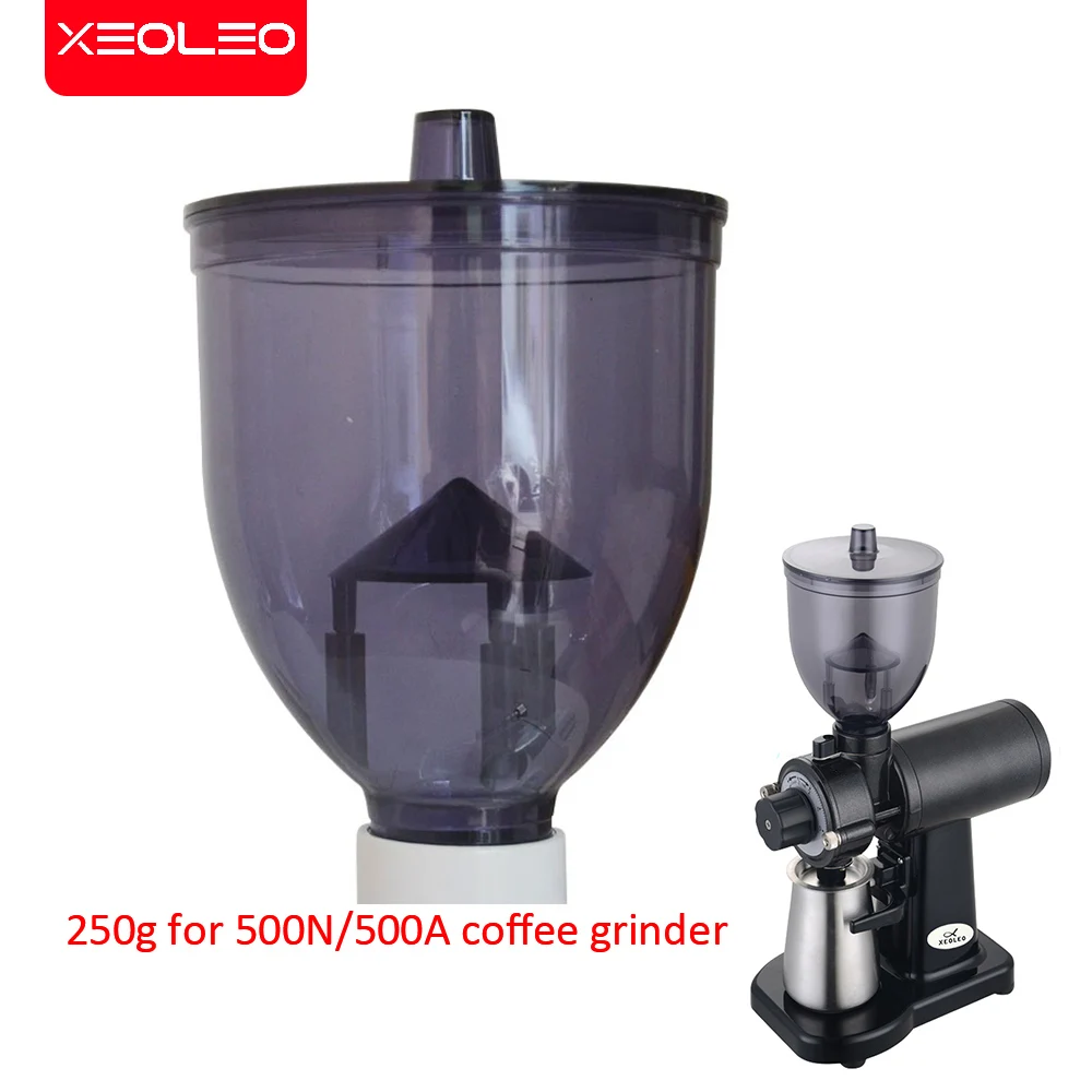 XEOLEO Coffee Bean Grinder Hopper 250g 35mm Gray with jump function for Coffee grinder/500N/500A Type