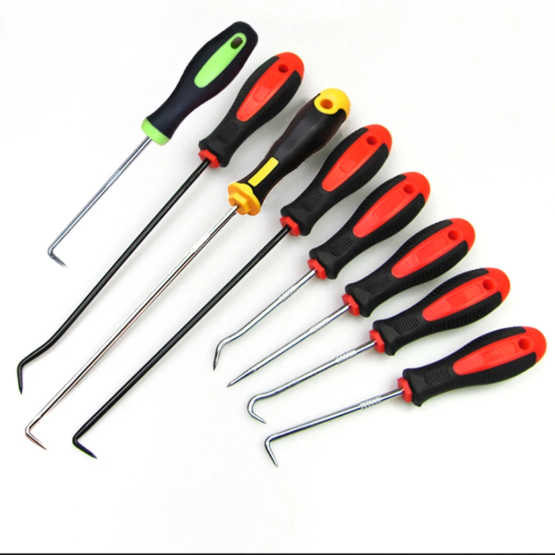 

4 Pcs Car Remover Tool Set Automotive O Ring Oil Seal Gasket Puller Remover Craft Hand Tool Long Pick Bearing Puller Tools