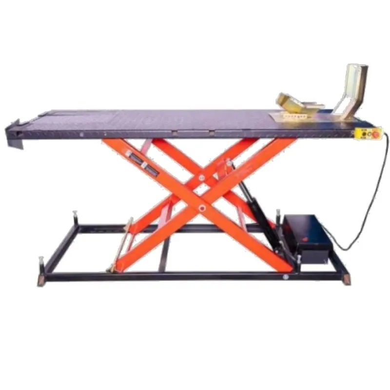 Professional Hydraulic Motorcycle Repair Stand Scissor Lift Electric Lifting Garage Workshop​