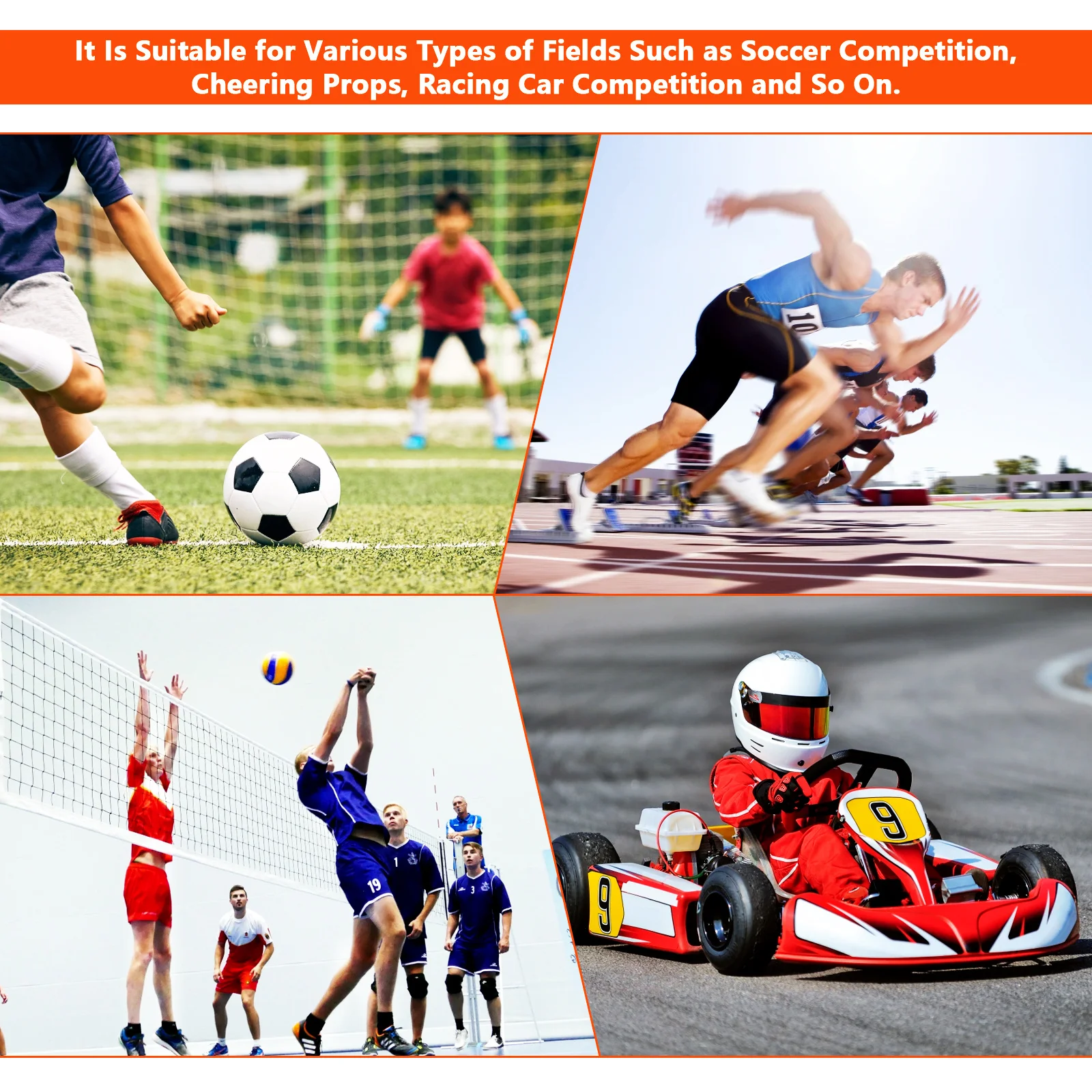 4 stuks signaalvlaggen roestvrijstalen paalvlaggen voor racen sportevenementen scheidsrechter ventilator zwaaien geleidende competitie