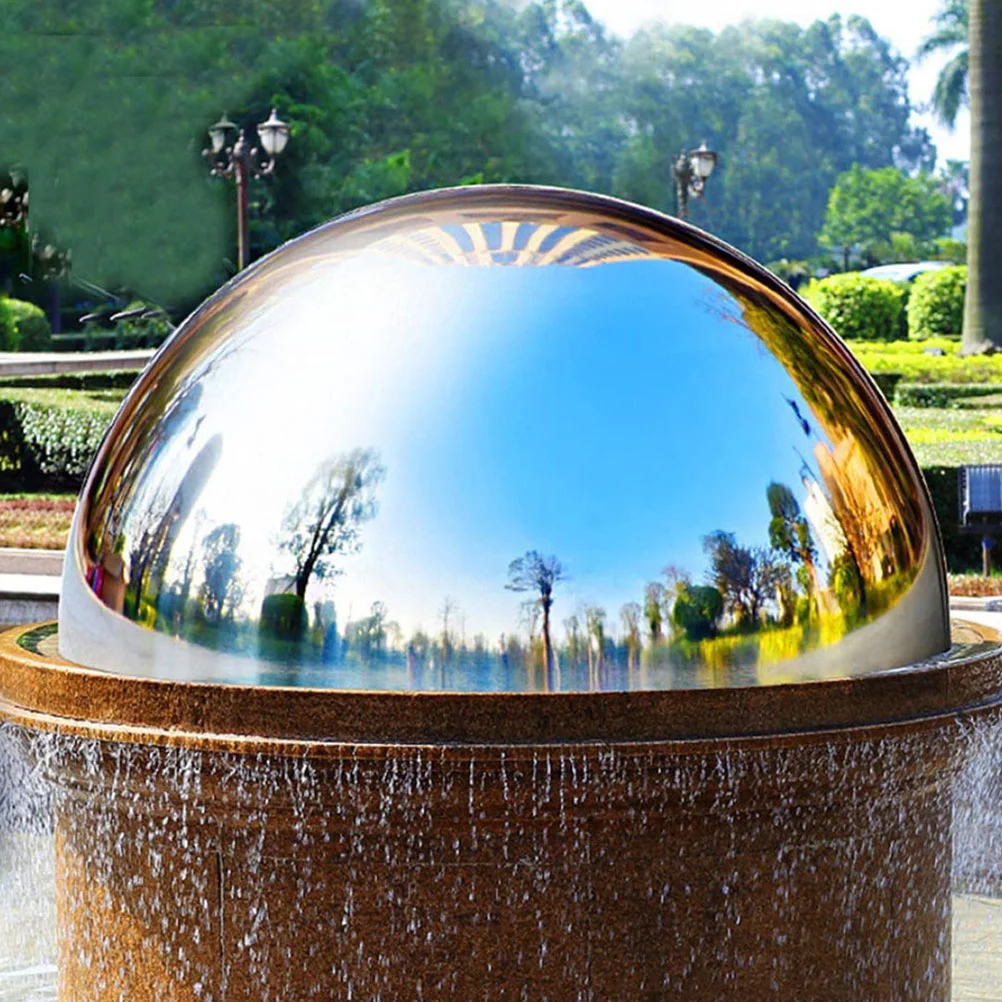 4 Pcs Lawn Reflective Ball Stainless Steel Ground Decoration Set The Mirror Decorative Balls Globe Gazing