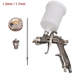 MP-500 LVLP Spray Gun 1.3mm Nozzle Spray Paint Gun 1.7mm Nozzle Gravity Air Sprayer High Atomizing Auto Spray Tool Painting Kit