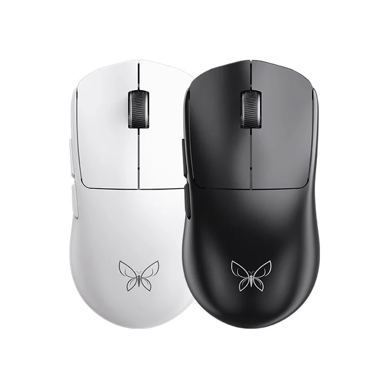 Xinmeng Butterfly Wireless Mouse Paw3395 Sensor Three Mode Gaming Mouse 48g Light Weight 600mah Ergonomics Pc Gamer Mac Office