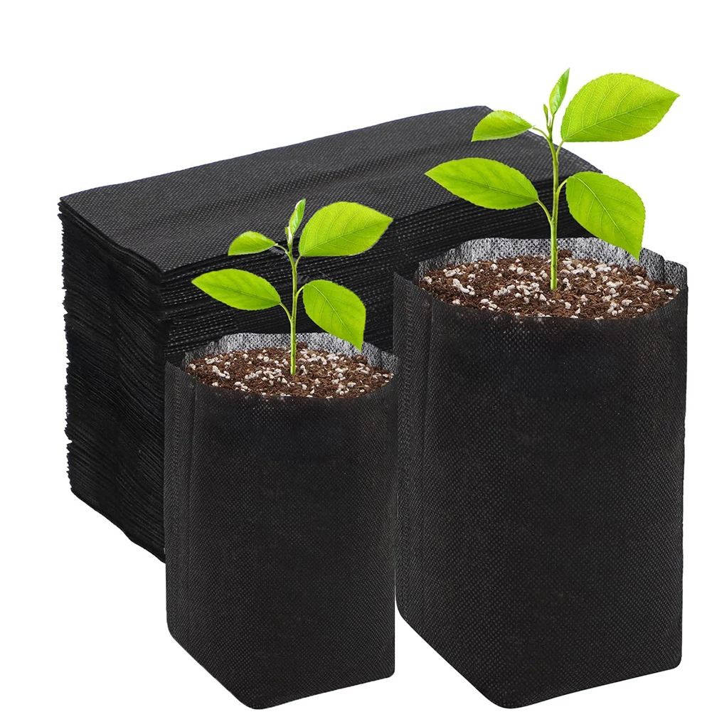 

Gardening Essentials 100 NonWoven Fabric Nursery Bags for Diverse Plant Needs with Easy Transplanting Benefits