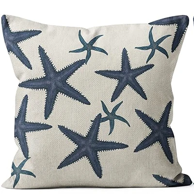 Fundas de almohada con temática marina, decoración del hogar, fundas de cojines, fundas de almohada para sofá cama, funda de cojín 45x45