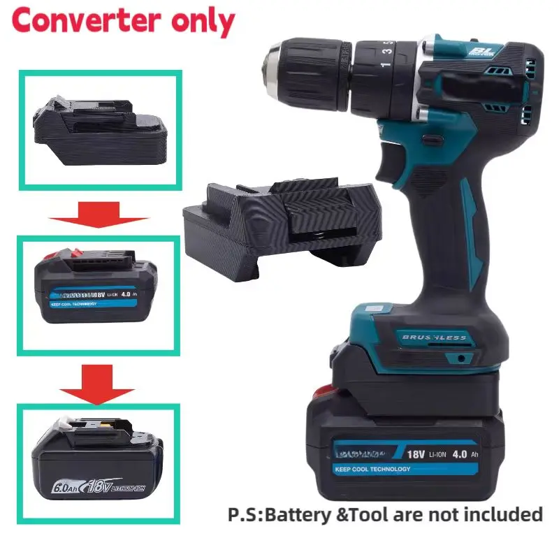 

Adapter for Erbauer EXT Lithium Battery 18v Compatible and Replacement for Malita BL 18V Tool Power Tool (Only Adapter)