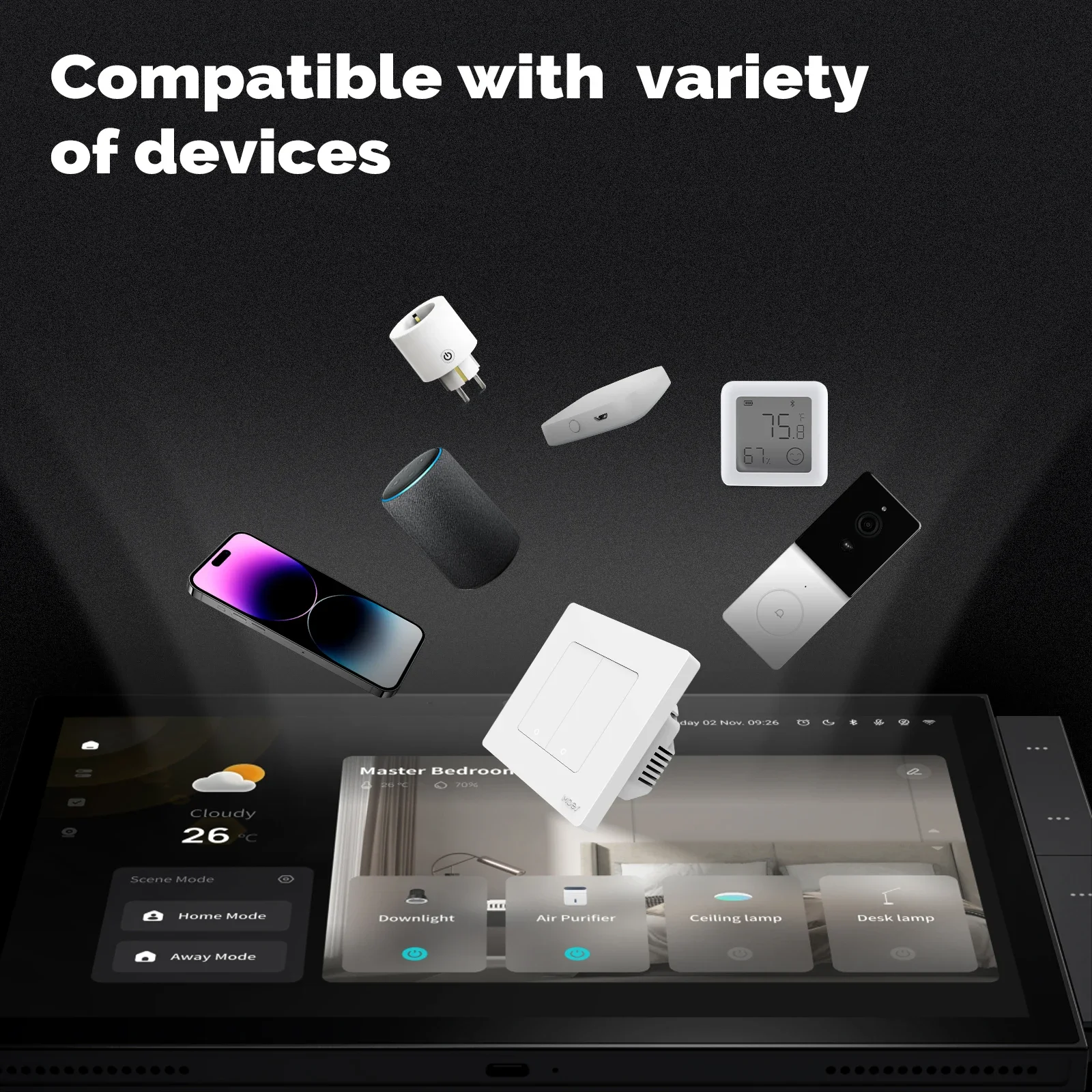 Central Control Panel 10 Inch   Smart Home System Large Touch Screen