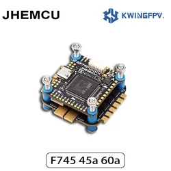 JHEMCU F745 Flight Controller Stack GF30F745-MPU Flight Controller BLHELI_32 45A / 60A 4in1 ESC 3-6S 30X30mm for FPV Freestyle