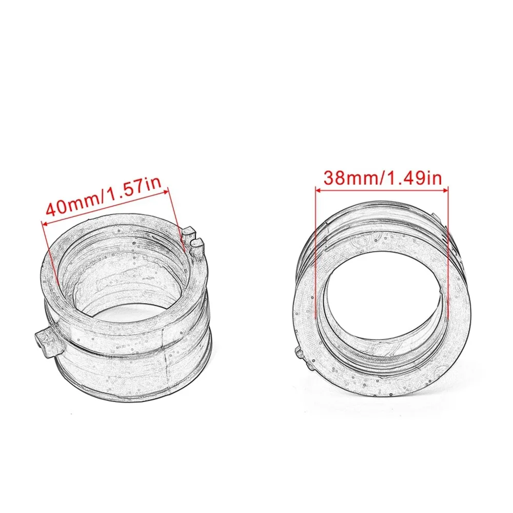 2PCS Motorcycle Carburetor Interface Manifold Adapter For Honda Steed 400 VRX400T NC33 NV400 CJ/CK NV600/C Shadow 600